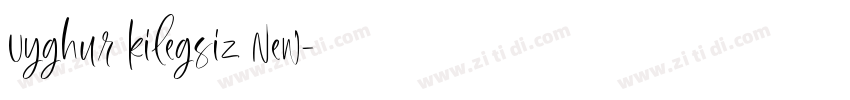 Uyghur kilegsiz New字体转换